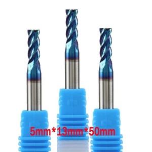 3Pcs 5mm 4-Flute Solid Carbide End Mill Cutting HRC65 CNC Milling Cutter Drill - Bild 1 von 8