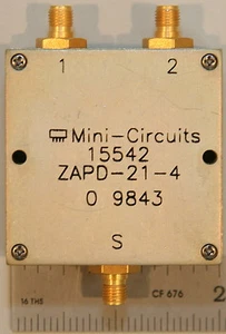 Mini-Circuits ZAPD-21-4 Coaxial Power Splitter/Combiner 2-Way 0º 50Ω 500-2000 MH - Picture 1 of 1