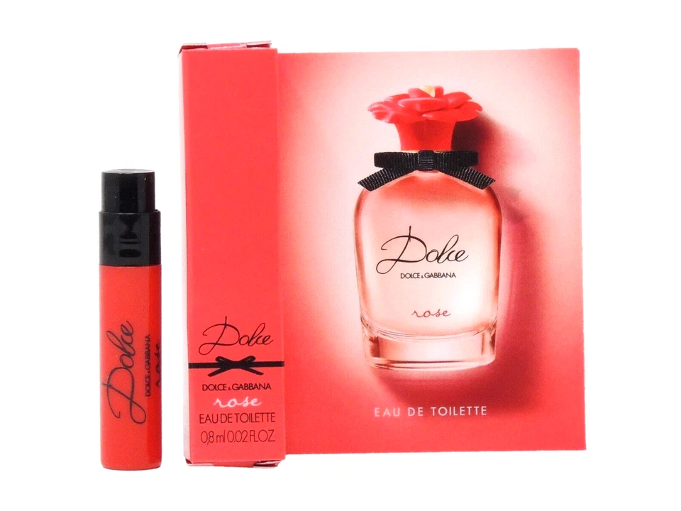 D&G DOLCE & GABBANA DOLCE ROSE EDT .8 ml .02 fl oz x 1 MUESTRA DE SPRAY DE PERFUME Foto 1 de 1