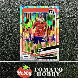 PANINI DONRUSS FIFA 2023-24 PEDRI TEAL REFRACTOR SPAIN - Picture 1 of 2