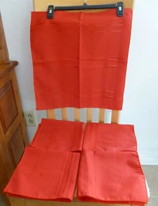 Toallas autobordadas; un verdadero color rojo 16,5"" X 17"" conjunto de 6 - Imagen 1 de 2
