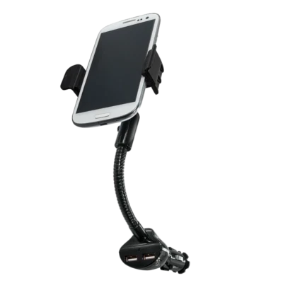 Handyhalterung Auto 360° Universal Smartphone KFZ USB Halter Zigarettenanzünder - Bild 1 von 4