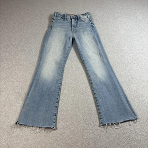 Mother Jeans Damen 26 Light Wash Hustler Ankle Fray Au Revoir Made in USA Flare - Bild 1 von 10