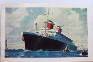 Barco Barco SS América Postal Antigua Tarjeta Vintage Vista Estándar Souvenir Postal PC - Imagen 1 de 2