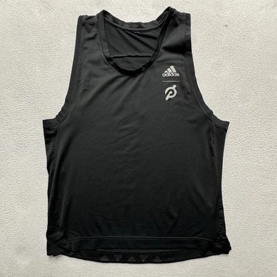 Regata Adidas Peloton AEROREADY Preta Masculina Média Academia de Treinamento de Corrida - Imagem 1 de 4