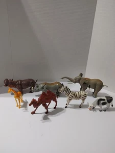 Kunststoff Zoo Tiere, Safari, gemischte Figuren / gemischtes Set PVC oder Tortenaufleger - Bild 1 von 11