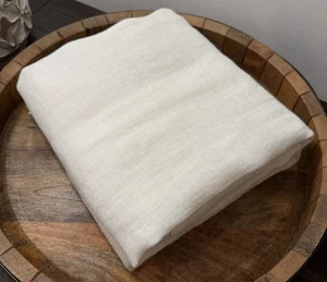 Pottery Barn 3-in-1 Pole Top Emery Linen Sheer Curtain 50x108 White READ - Picture 1 of 6