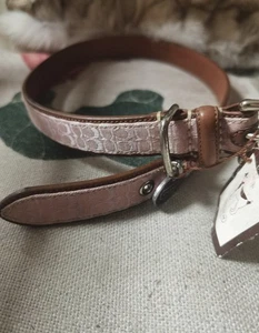 Coach Pink Signature C Dog Collar Size XL - Picture 1 of 6
