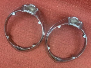 Pair of 1941 Dodge chrome headlight bezels, #863827, hot rat rod lowrider - Picture 1 of 18
