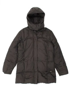 FILA Womens Hooded Padded Jacket IT 44 Medium Black Polyamide ZJ01 - Picture 1 of 4