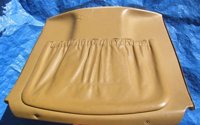 86-95 Mercedes W124 E300 E320 OEM PALOMINO Leather Front Back Seat Pocket Panel - Image 1 of 4