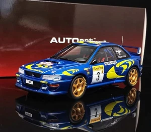 AUTOart 1/18 Subaru Impreza WRC 1997 # 3 Colin McRae Nicky Grist Blue Diecast - Picture 1 of 5