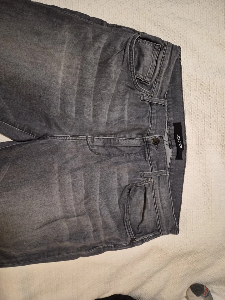 Pantalones de mezclilla Joe's Jeans para hombre 34x33 gris elástico 5 bolsillos pierna recta 0154 Foto 1 de 3