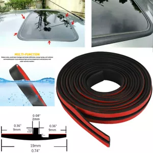 Auto Car Windshield Roof Seal Noise Insulation Rubber Strip Sticker Accessorie E - Picture 1 of 12