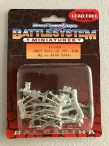 Sistema de Batalla Ral Partha TSR AD&D Miniaturas Gris Flor Ejército de Infantería 11-862 - Imagen 1 de 1