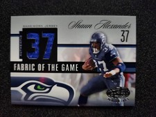 2006 Leaf Certified Materials Fabric Of The Game Shaun Alexander Jersey Card /37