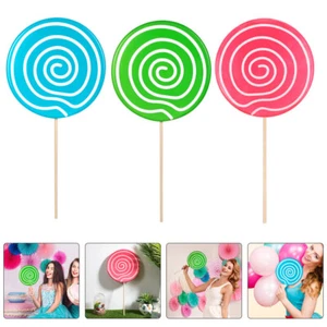 3 Pcs Simulationslutschermodell Einzigartige Lollipop-Ornamente Kind - Bild 1 von 12