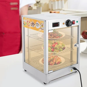 3-Tiers Electric Commercial Food Warmer Tabletop Food Display Warming Cabinet - Picture 1 of 18