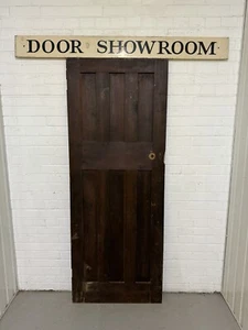 Original Vintage Reclaimed Edwardian Internal 6 panel Door 1953 Or 1943 x 750mm - Picture 1 of 21