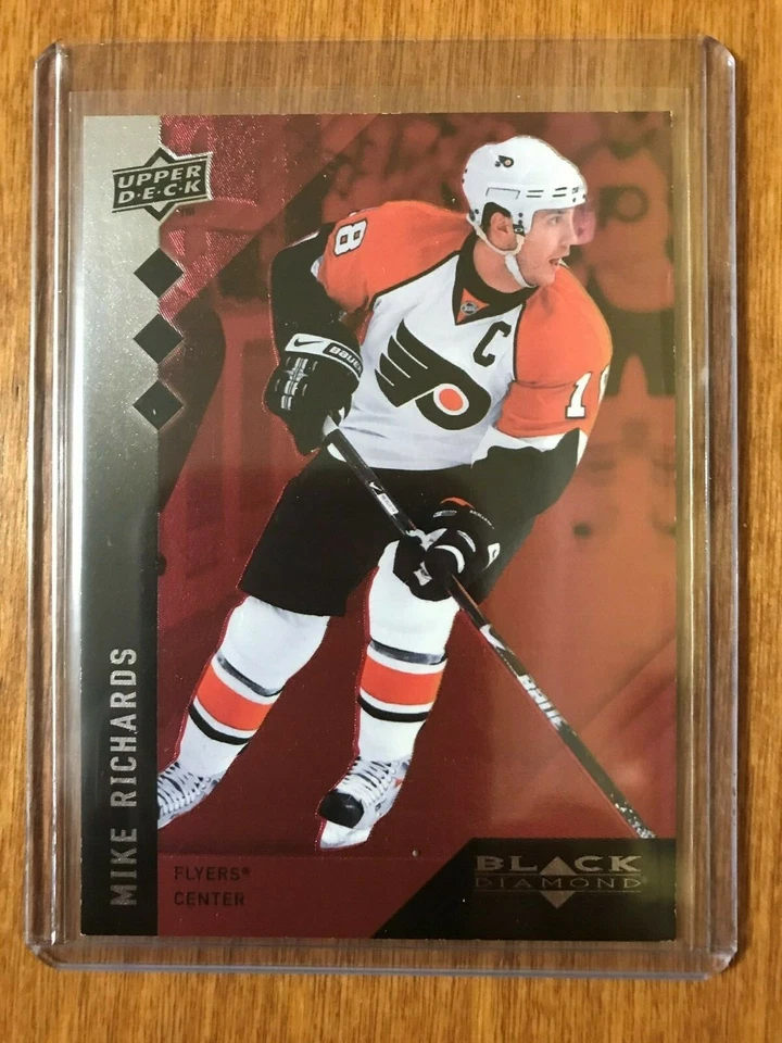 2009-10 Upper Deck Black Diamond Single Ruby 051/100 #144 Mike Richards Hockey  - Image 1 of 2