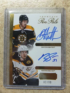 13-14 Panini Dominion #PP-HS Pen Pals Showcase DOUGIE HAMILTON /RYAN SPOONER /99 - Picture 1 of 1