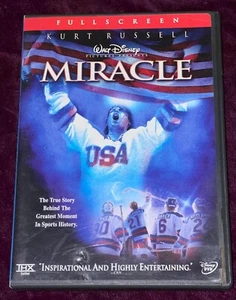WALT DISNEY'S MIRACLE DVD FULL SCREEN KURT RUSSELL OLYMPIC HOCKEY USA VS USSR - Picture 1 of 5