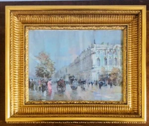 Pintura al óleo rusa Palacio de Invierno Ermita Leningrado San Petersburgo Podgorelov - Imagen 1 de 24