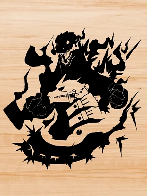 Adesivo de vinil para carro caminhão - Godzilla VS Mechagodzilla você escolhe tamanho e cor - Imagem 1 de 4