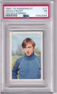 1968-1970 Vanderhout No. 17 Johan Cruyff Rookie Voetbalsterren PSA 1 - Bild 1 von 2