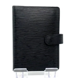 Louis Vuitton Agenda PM Day Planner Cover Epi Black R20052 Authentic - Picture 1 of 12