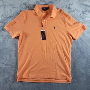 Polo Ralph Lauren Herren Medium Orange Pony Klassische Passform Baumwolle Neu mit Etikett - Bild 1 von 6
