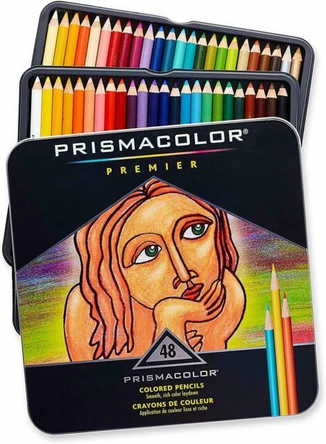 Prismacolor 3598T Premier Colored Pencils, Soft Core - 48 Pack