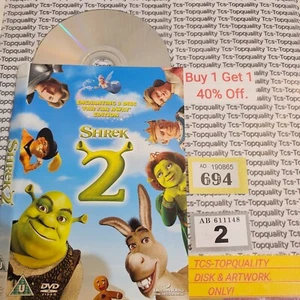 Shrek 2 DVD disc and artwork only. Save £s. Eco. - Imagen 1 de 1