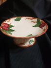 Franciscan Apple Ware Pattern Compote Pedestal Cake Plate 8" Vintage USA Perfect