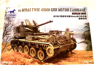 1/35 Bronco Models US M19A1 Twin 40mm Gun Motor Carriage AA Gun PE Parts # 35148 - Image 1 of 4