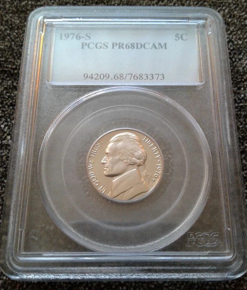 1976-S 5 Cent PCGS - PR68DCAM 5C - Image 1 of 4