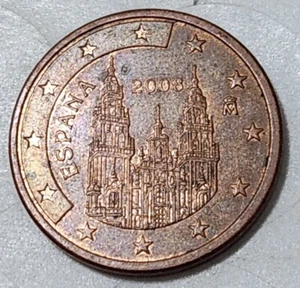 EUROPEAN UNION (SPAIN) ๐ช๐บ / ๐ช๐ฆ FIVE (5) EURO CENTS COIN 2008 - Picture 1 of 2