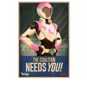 POSTER VOLTRON LEGENDARY DEFENDER NYCC 17 ESCLUSIVO VOLTRON allura nuovo con scatola - Foto 1 di 1