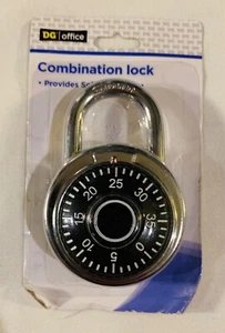 DG OFFICE DIAL COMBINATION LOCK Ideal for SCHOOL LOCKER, BICYCLE & DOORS NIB. B2 - Picture 1 of 2