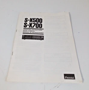 Original Sansui S-x500 S-x700 Receiver Owner's Manual #1065 - Picture 1 of 5