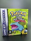 Boite Pokémon Version Vert Feuille Nintendo Gameboy Advance+ Plateau interieur