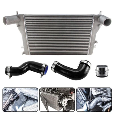 Kit intercooler FMIC para VW Golf GTI 06-10 2.0T MK5 MK6 Passat CC (VERSIÓN 2)  Foto 1 de 4