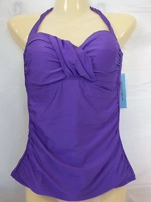 Antonio Melani Size S Small Purple Halter New Womens Tankini Swimwear Top - Image 1 of 3