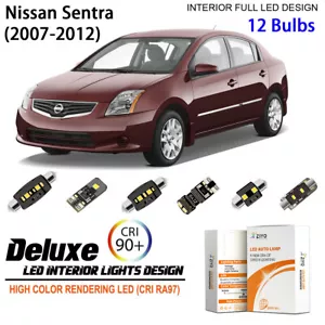 Kit de luces interiores LED para Nissan Sentra 2007-2012 bombillas LED blancas actualización - Imagen 1 de 8