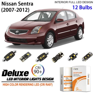Kit de luces LED interiores para Nissan Sentra 2007-2012 bombillas LED blancas actualización Foto 1 de 4