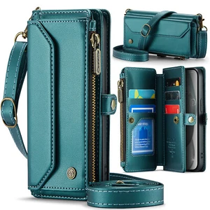 For Samsung A16 5G/A36 5G/A56 5G PU Leather Kickstand Flip Wallet Case w/ Strap - Picture 1 of 18
