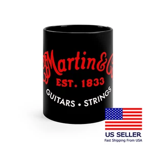 Martin & Co Guitars Logo Est. 1983 11oz 15oz Coffee Tea Black Mug