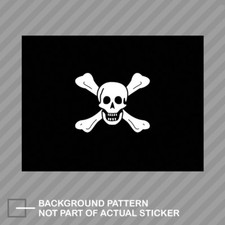 Jolly Roger Richard Worley Flag Sticker Decal Vinyl pirate flag
