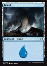 4x NM-Mint, English Foil Island (287) - Foil Shadows Over Innistrad magicmtg