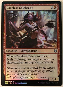 Lámina Magic The Gathering Carless Celebrant Theros Beyond Death 129/254 poco común - Imagen 1 de 1